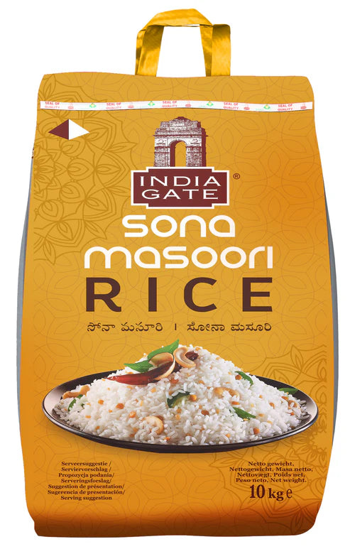 India Gate Sona Masoori Rice 10Kg