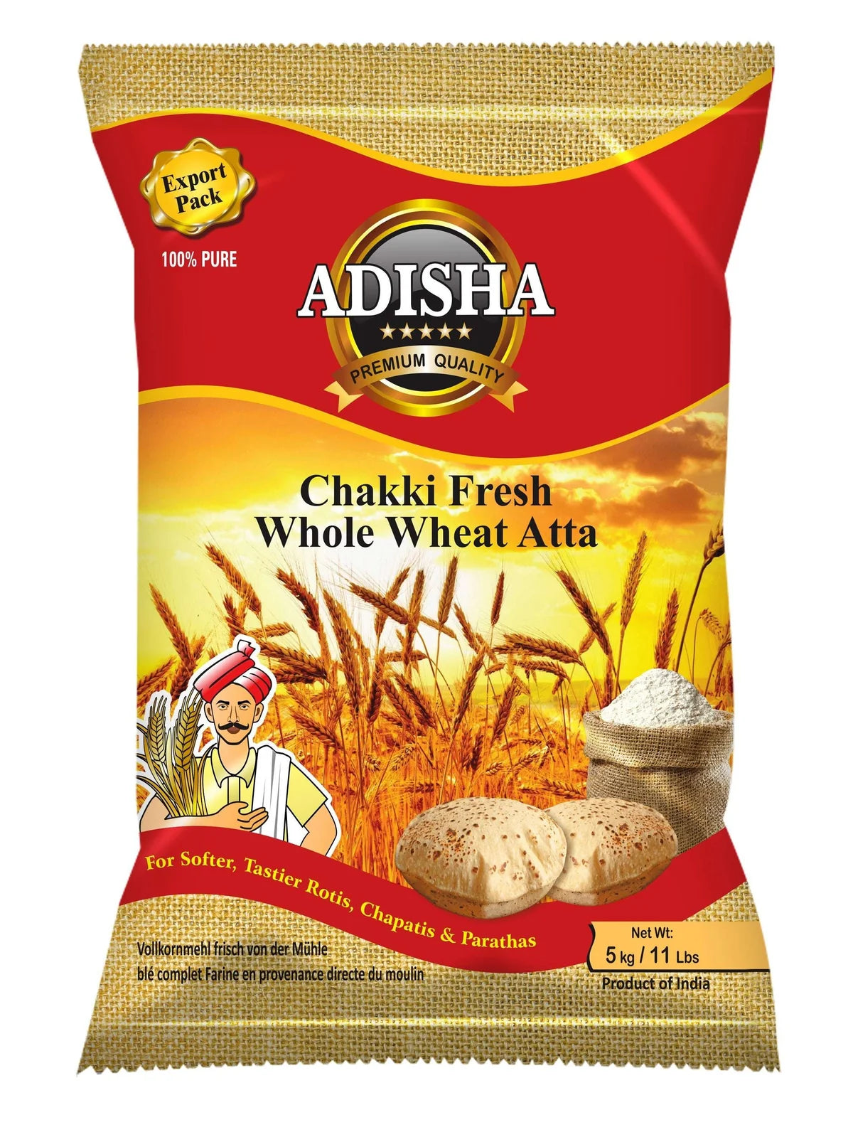 Adisha Whole Wheat Chakki Atta
