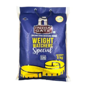 India Gate Brown Sona Masoori Rice 5Kg