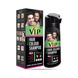 VIP 5 in 1 Hair Colour Shampoo Black 180ml