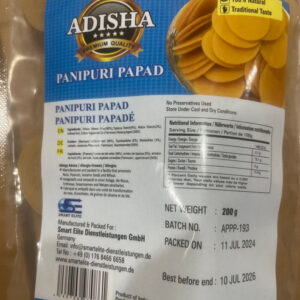 ADISHA PaniPuri Papad 200g